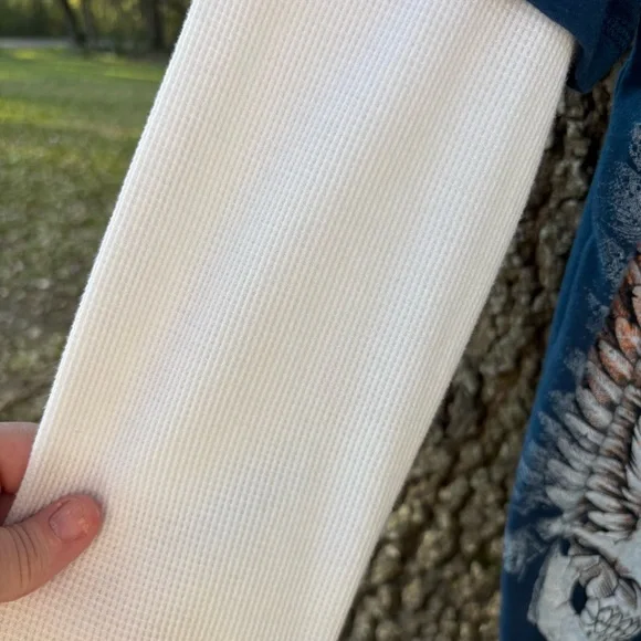 MMA ELITE LONG JOHN SLEEVE DOUBLE LAYERED ANGEL SKULL CROSS TATTOO T SHIRT - Picture 3 of 9